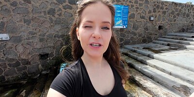 VLOG - Gran Canaria - First naked on the beach, then he fucks me in the shower